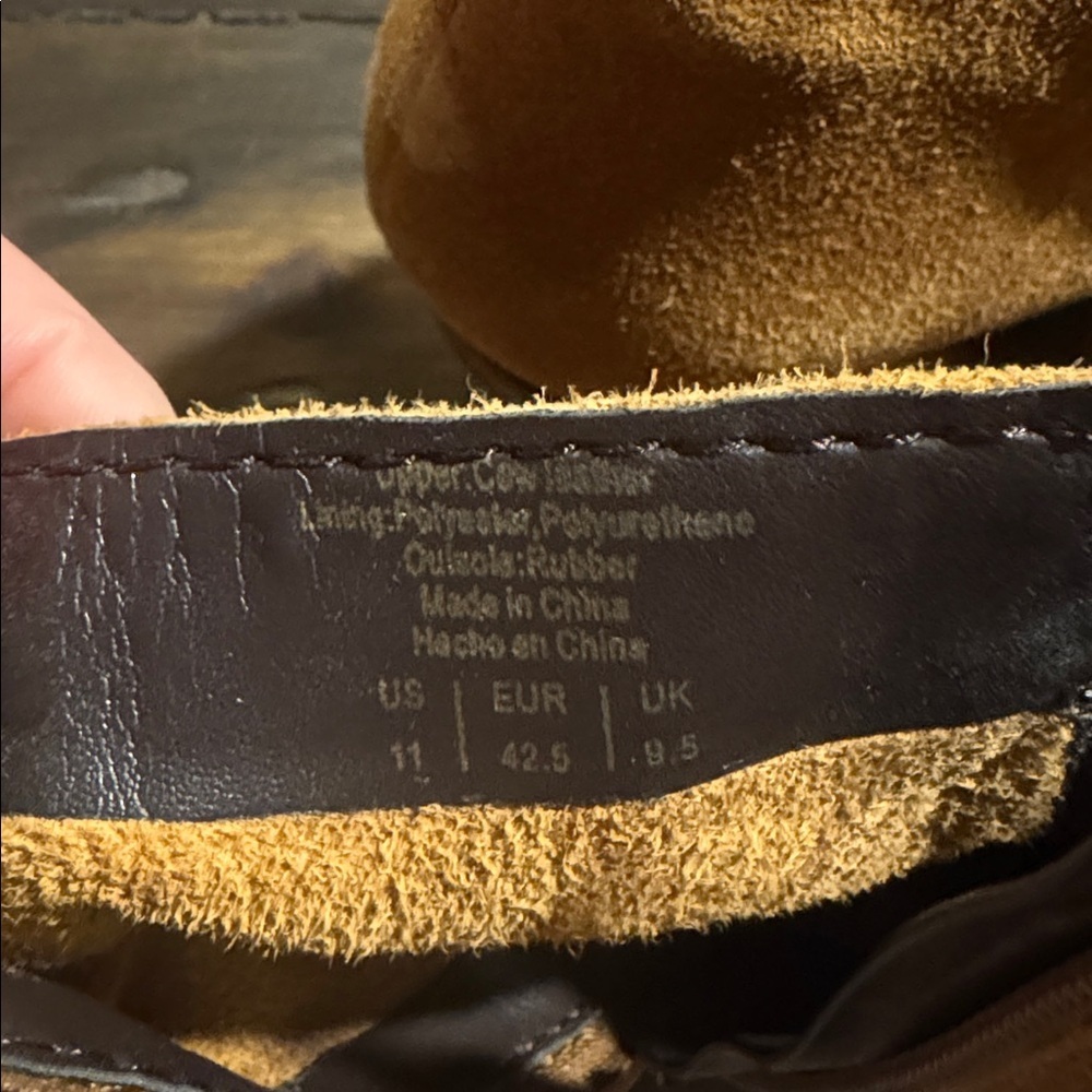 ALDO-Tan Leather Suede Ankle Boots - Picture 4 of 5